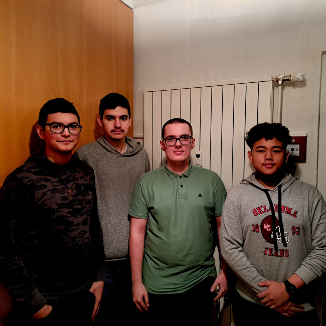 Gmünd 4: Fabian Kerestely, Enes Akyüz, Puttipong Pongpayom und Sebastian Sattler